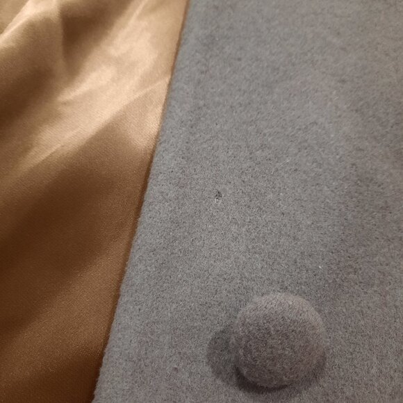 Vtg 50s wool long mauve coat - NWT - Picture 13 of 14